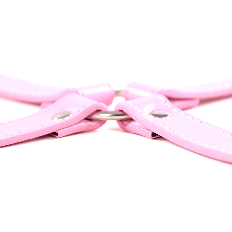 sm torture device hands and feet back shackles binding hands and feet shackles adult toys cross buckle adult sex toys Specification drawing