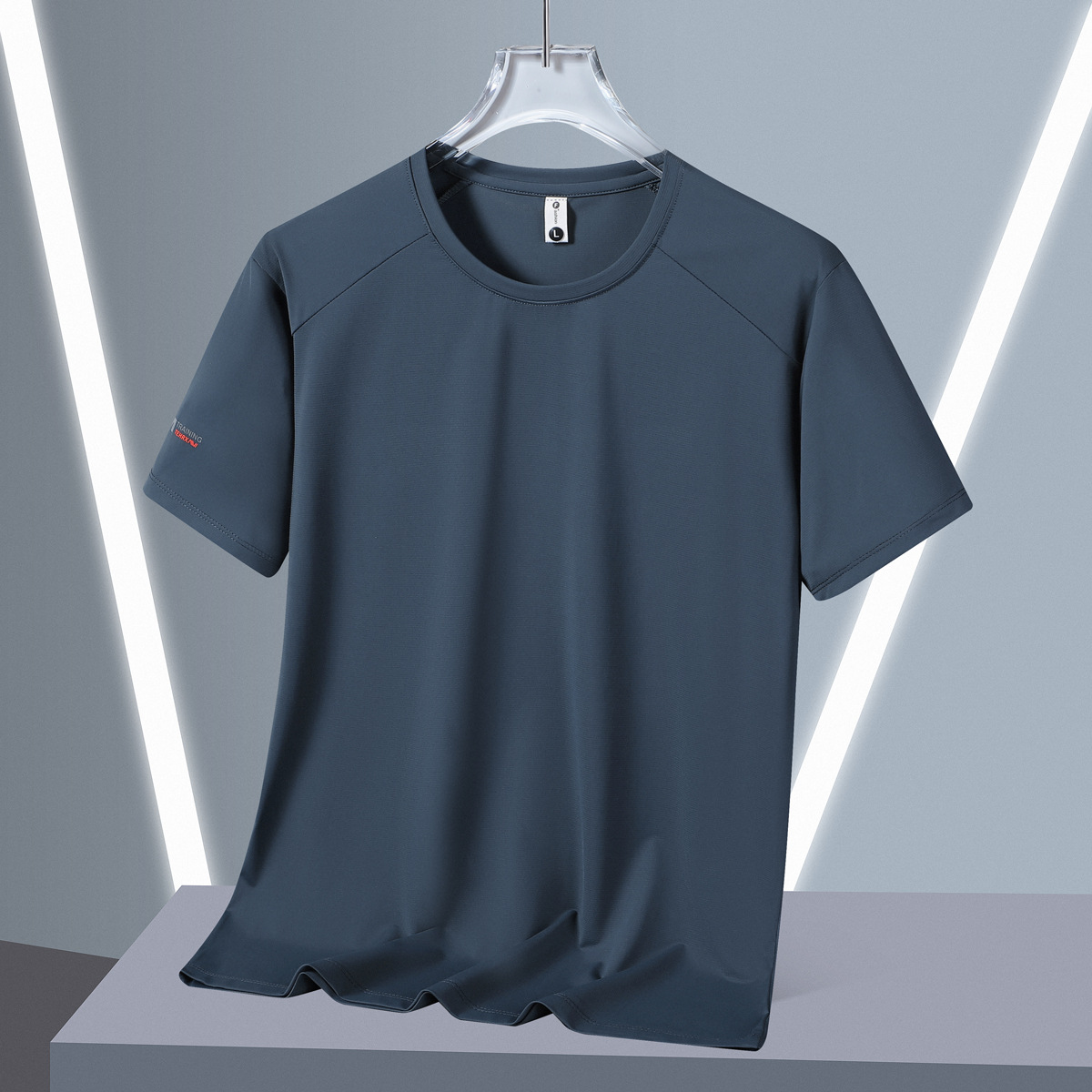 Large-sized short-sleeved men's summer loose and thin half-sleeved T-shirt, fat men's clothing for adding weight and men's ice silk clothes Application Scenario