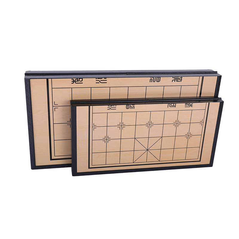 象棋/五子棋儿童休闲/象棋钟/塑料军棋/军棋白底实物图