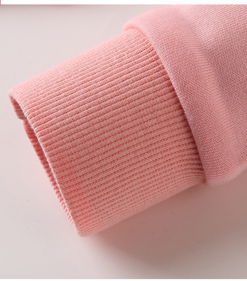 280g儿童卫衣连帽韩版秋冬男童纯棉毛圈帽衫女童纯色长袖批发现货详情23