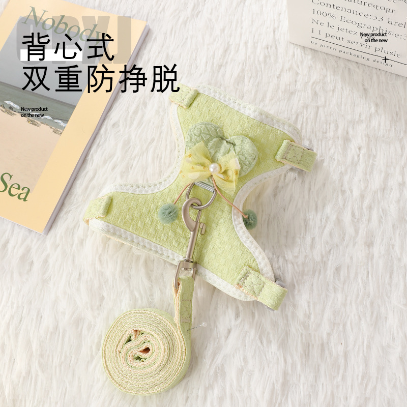 Cat leash vest type anti-break walking cat rope chest strap summer outing special walking cat rope details Picture