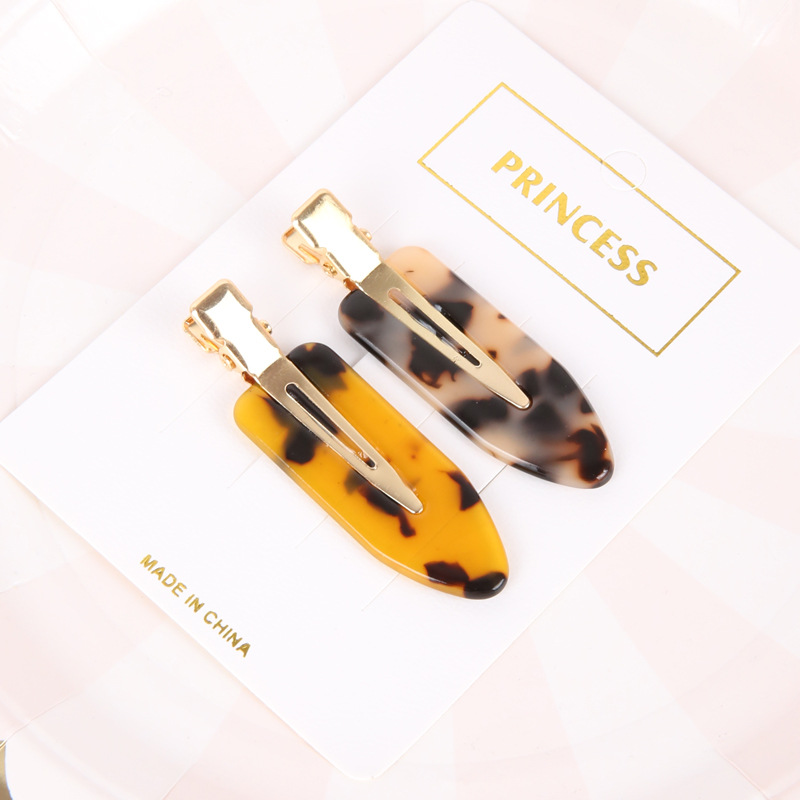 Sweet Acetic Acid Edge Clip Bangs Clip Women's Hair Clip Korea Simple Hair Clip Factory Direct Supply Item Picture