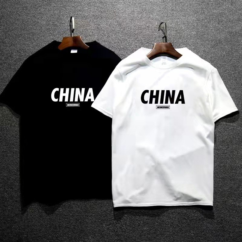 2024 Hong Kong-style new summer short-sleeved T-shirts for men, loose round-neck pure cotton half-sleeved beach couple tops, men's fashion trend Application Scenario