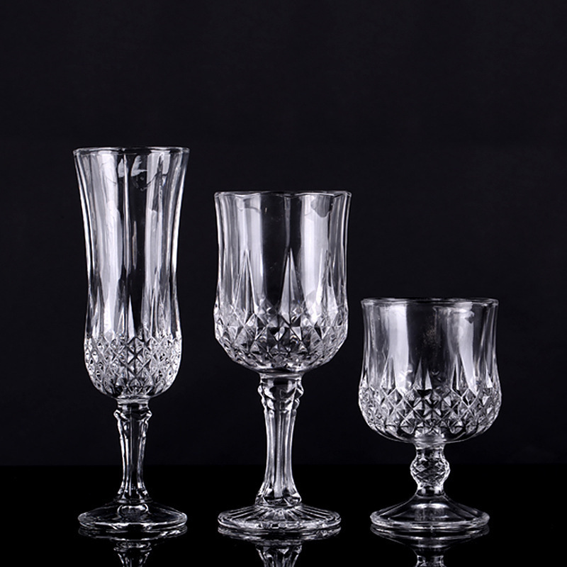 Tall glass cups, engraved red wine glasses, foreign wine glasses, and wine glasses Specification image