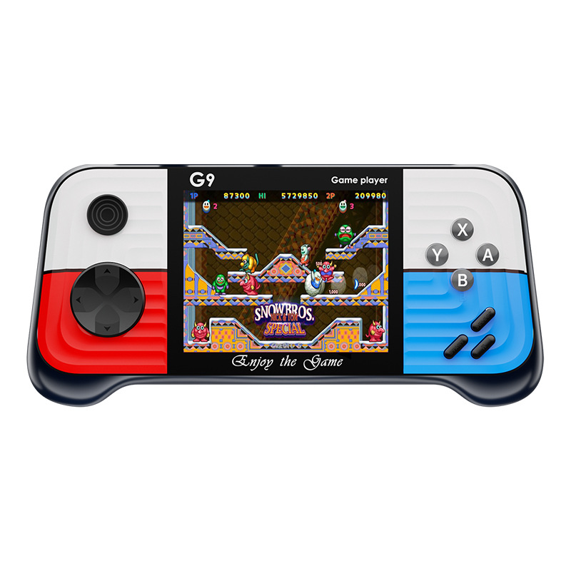 Handheld Game Console 2022 New Cross-Border Rocker Retro Color Clash Handheld Console Psp Gaming Arcade G9 Game Console Item Picture