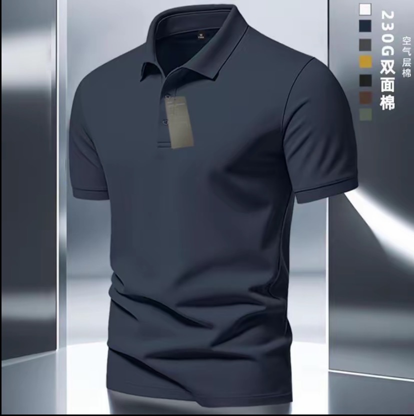 Summer bestseller new men's short-sleeved POLO shirt, high-end and fashionable men's business casual solid color T-shirt delivery service Application Scenario