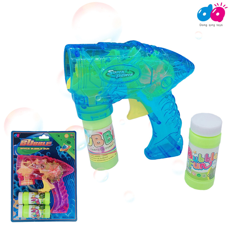 Best-Selling Cross-Border Foreign Trade Children's Toys Technology Space Bubble Gun Led Light Transparent Outdoor Water-Free Manufacturers details Picture