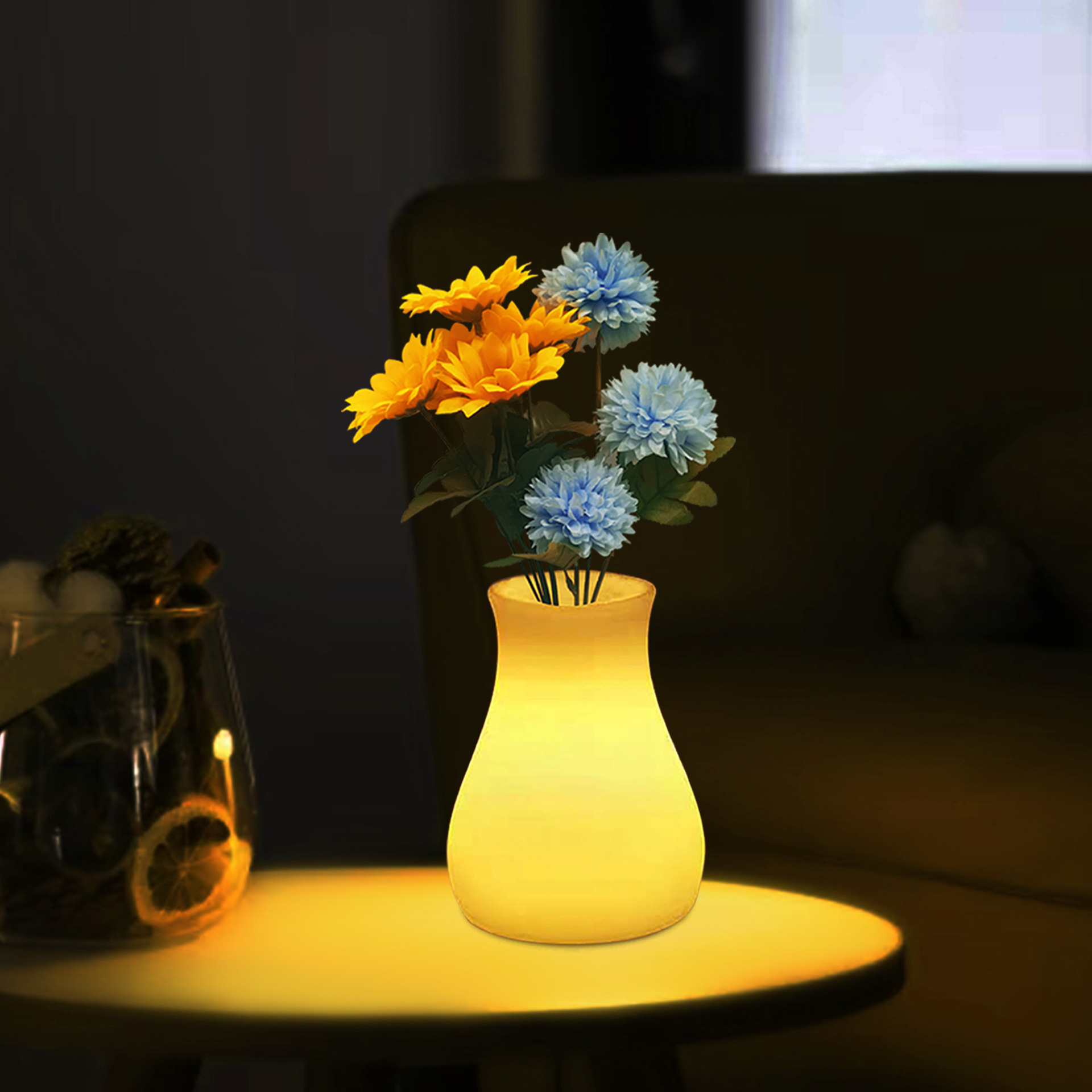 Bar table lamps, hotel bar counter table lamps, light bar, milk tea shop, restaurant, coffee shop atmosphere lights, flower arrangement vases Specification drawing