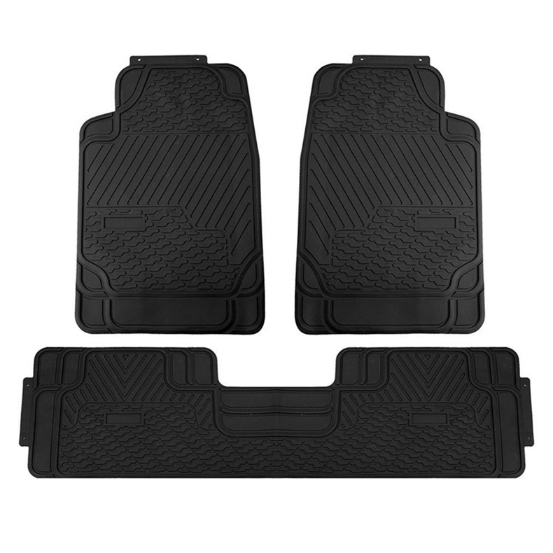 外贸PVC脚垫四季通用防水防滑3片连体汽车通用脚垫厂家直销