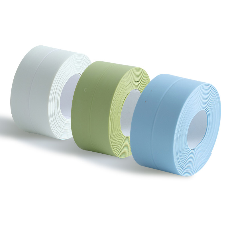 美缝贴厨房耐高温防油自粘墙贴批发接缝胶带卫生间马桶防水防霉贴白底实物图