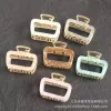 National trend series square grabbers, girls' shark clips, medium-sized hair clips, hair grips, high-end hair clips, back head clips, headwear, updo, hair accessories details Picture