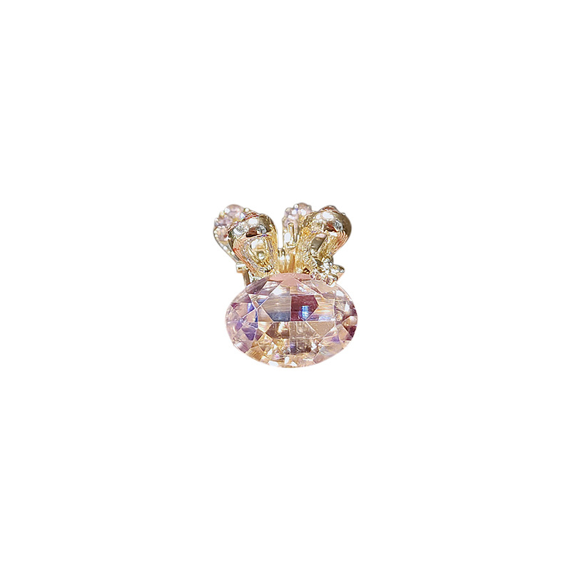 Korean-style cute rabbit hair clips, small imitation crystal bangs clips, top clips, hair clips, hair clips and headwear Item Picture