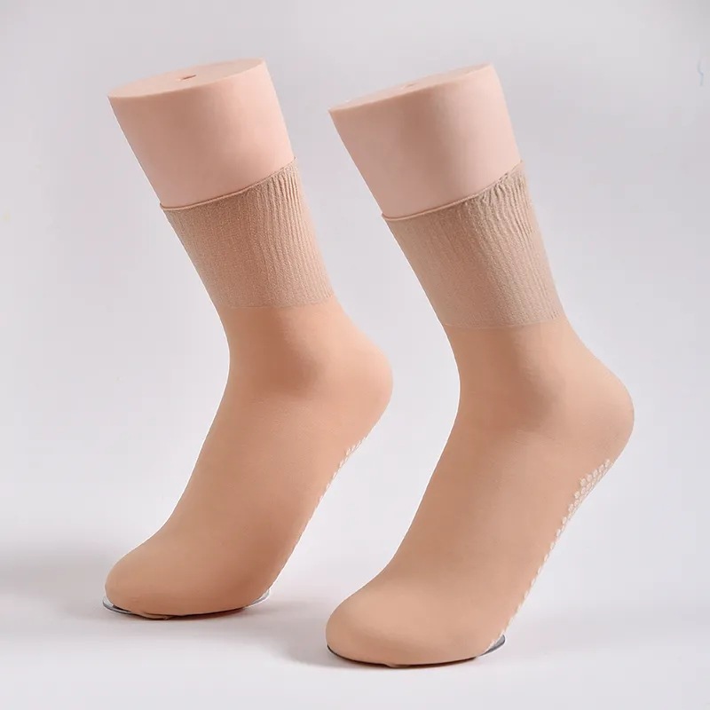 Socks spread a generation of ruffled silk stockings children spring and summer thin loose silk stockings wide mouth elderly health socks pregnant women socks summer Specification drawing