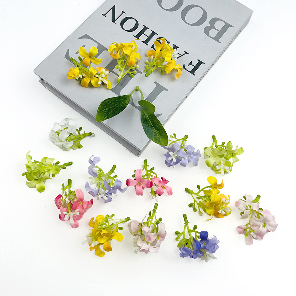 仿真桂花花头 diy手工簪花头饰工艺 绿植伴手礼盒配花装饰千里香