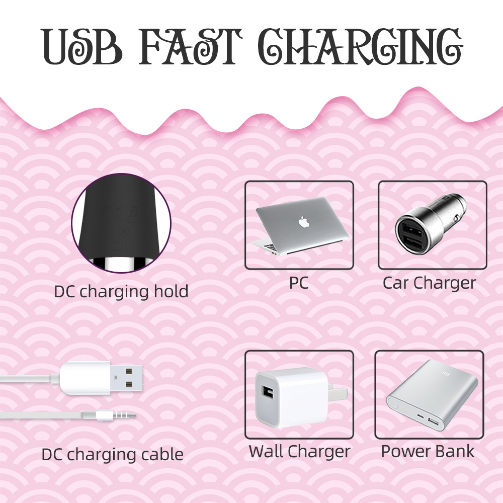 Simulation heating Yutu dual-vibration vibrating rod charging women's appliance Adult toy Specification drawing