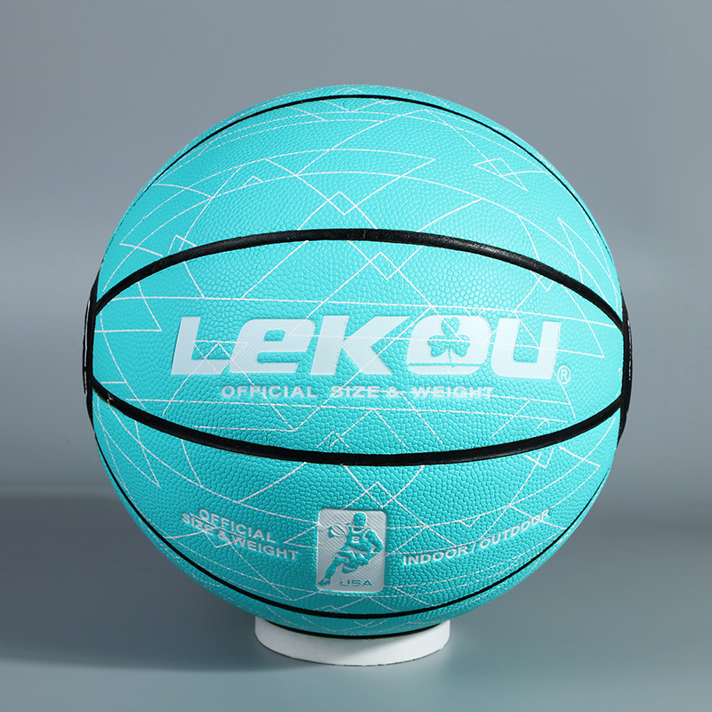 Higroscópico cool estudiante baloncesto otoño fresco niño regalo doodle bola azul bola deportiva estándar bola de entrenamiento Specification image