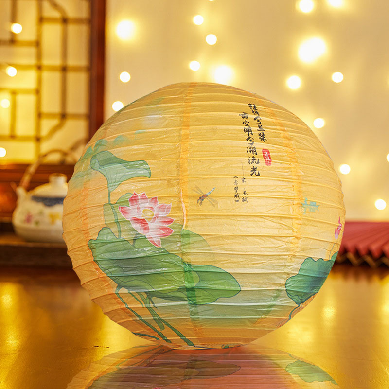 新年春节装饰纸灯笼中国风猜灯谜商场超市活动场景布置户外古风详情39
