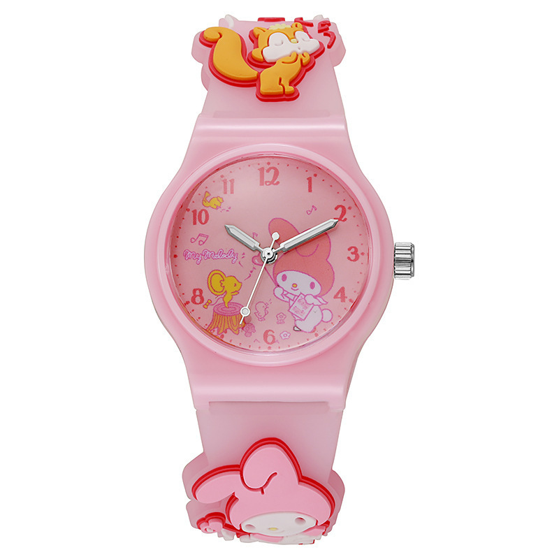 New cute cartoon children's watch, jelly Sanrio quartz watch for primary school students, gift for boys and girls Application Scenario