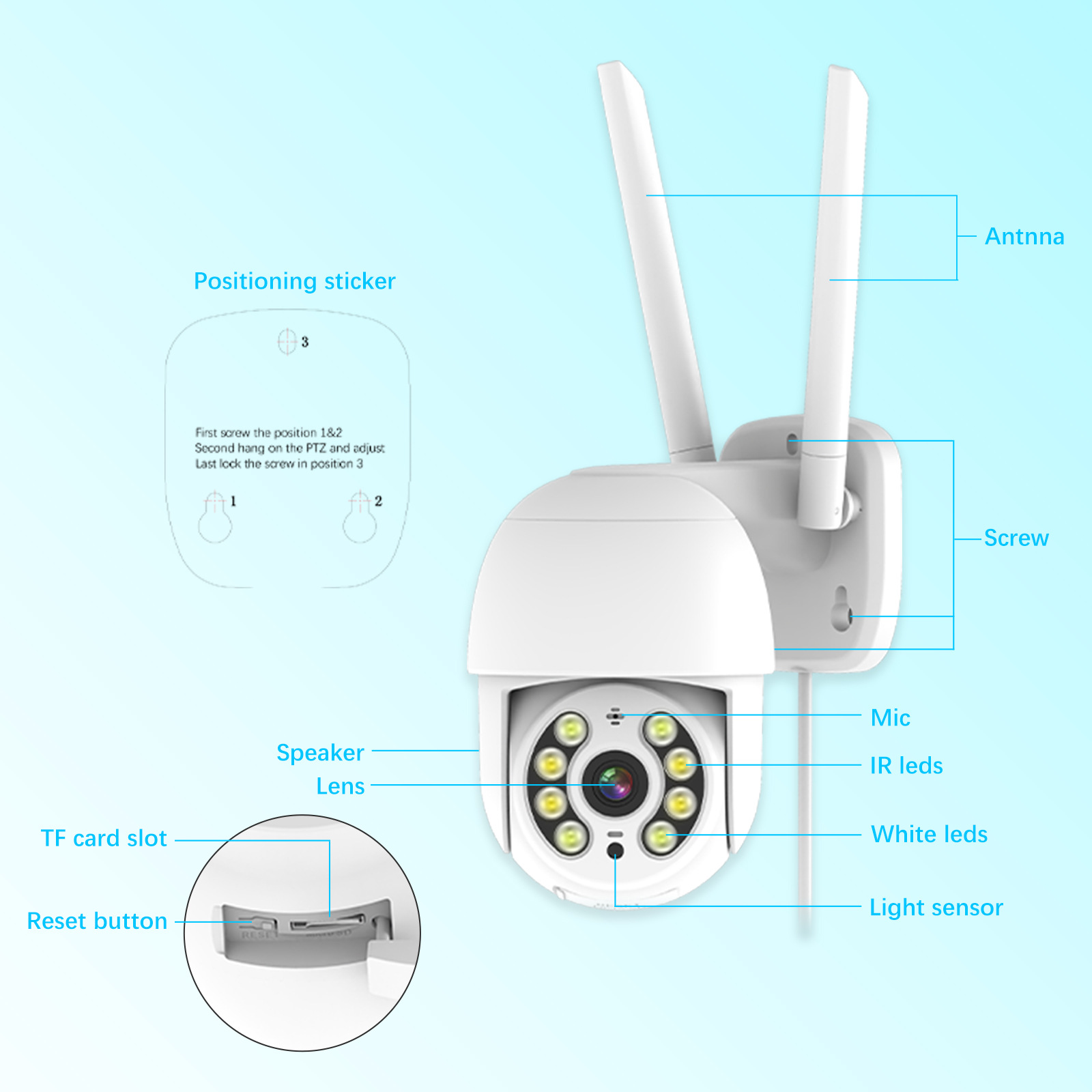 监控摄像机实物图