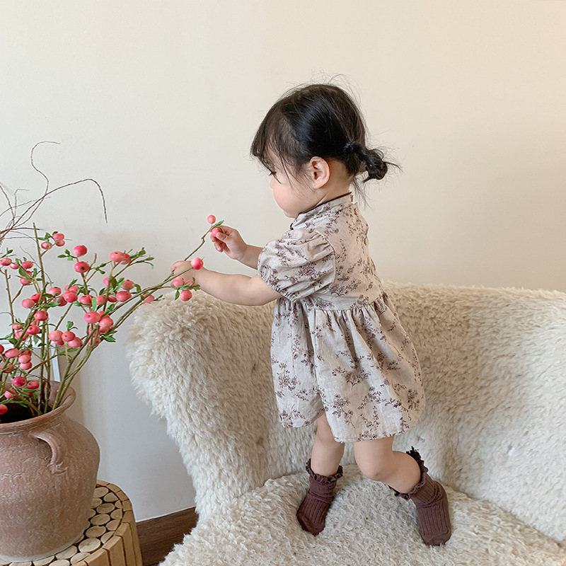 Zhe Li Children's Clothing, girls' dresses, summer new children's traditional Chinese style cheongsam, princess dresses, baby dresses, baby clothes details Picture