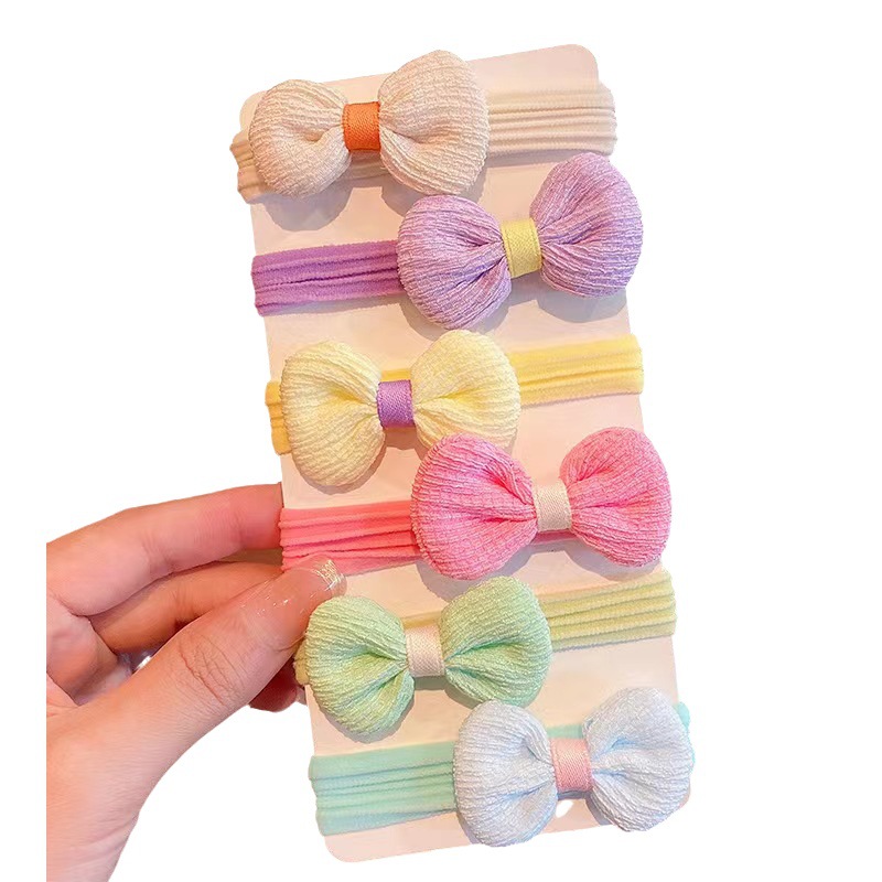 Baby Does Not Hurt The Hair Rubber Band Little Girl's Head Rope High Elastic Durable Girl's Braided Hair Rope Children's Hair Rope Headband Item Picture