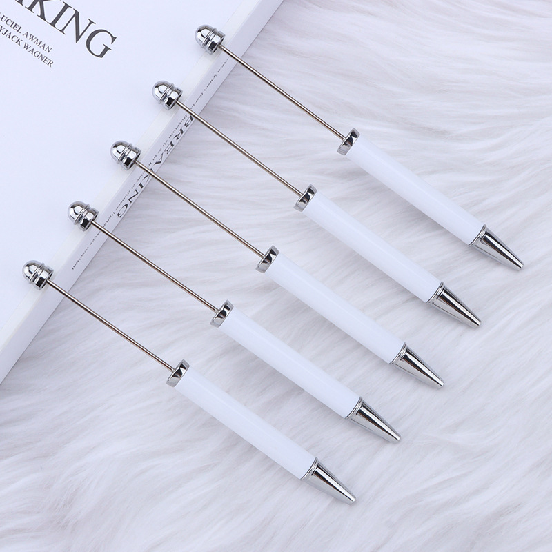 New Diy Beaded Pen Sticker Cartoon Character Head Print Beaded Creative Spot Beaded Ballpoint Pen details Picture