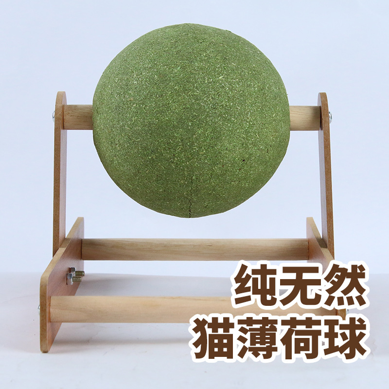 Cat toy Ferris wheel, wooden cat scratch ball, catnip ball, Licking fun cat climbing frame, durable cat scratch post, pet supplies Application Scenario