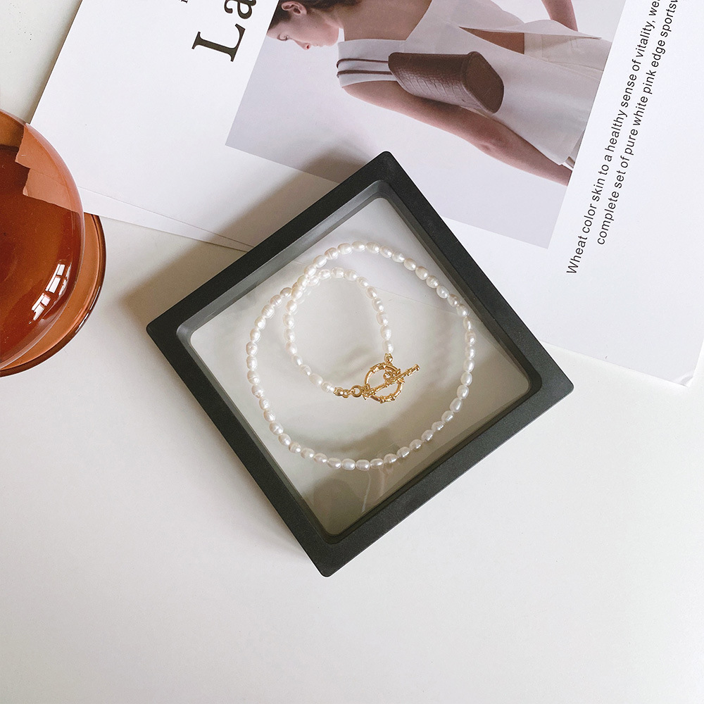 Transparent PE suspended film box, necklace, jewelry box, bracelet, jewelry box, ring, earring and accessory storage box Specification image