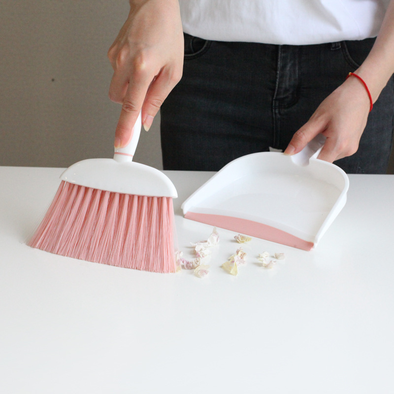 Kworld/ Jinhui Da Set Brush Jianjun Cleaning Set Brush Mini Dusting Brush Household Plastic Broom Pan Set details Picture