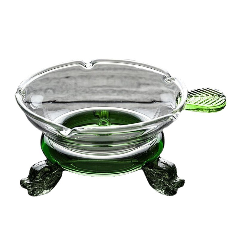 Tea strainer, creative color tea stand, green and yellow leaf dragon net, Gongfu tea set accessories, glass fair cup, filter screen Item Picture