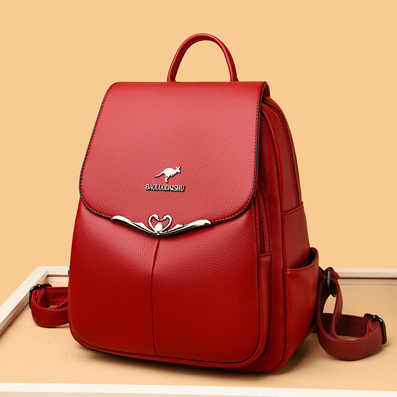 商务时尚背包女款 双肩背包  个性定制 轻便大容量实用背包产品图