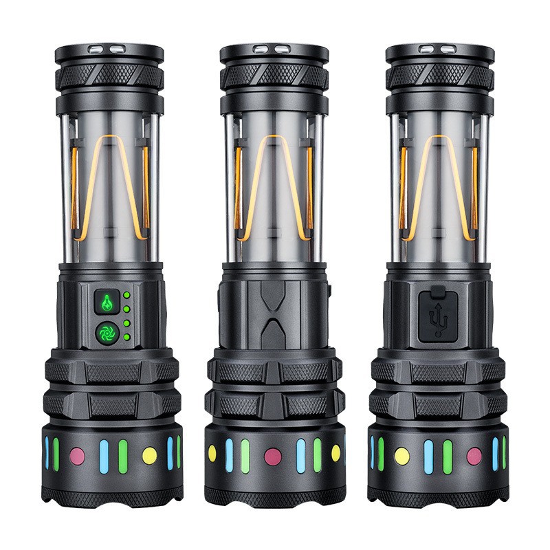 New cross-border outdoor long-range zoom white laser high-intensity flashlight, charging multi-functional camping lamp flashlight Application Scenario
