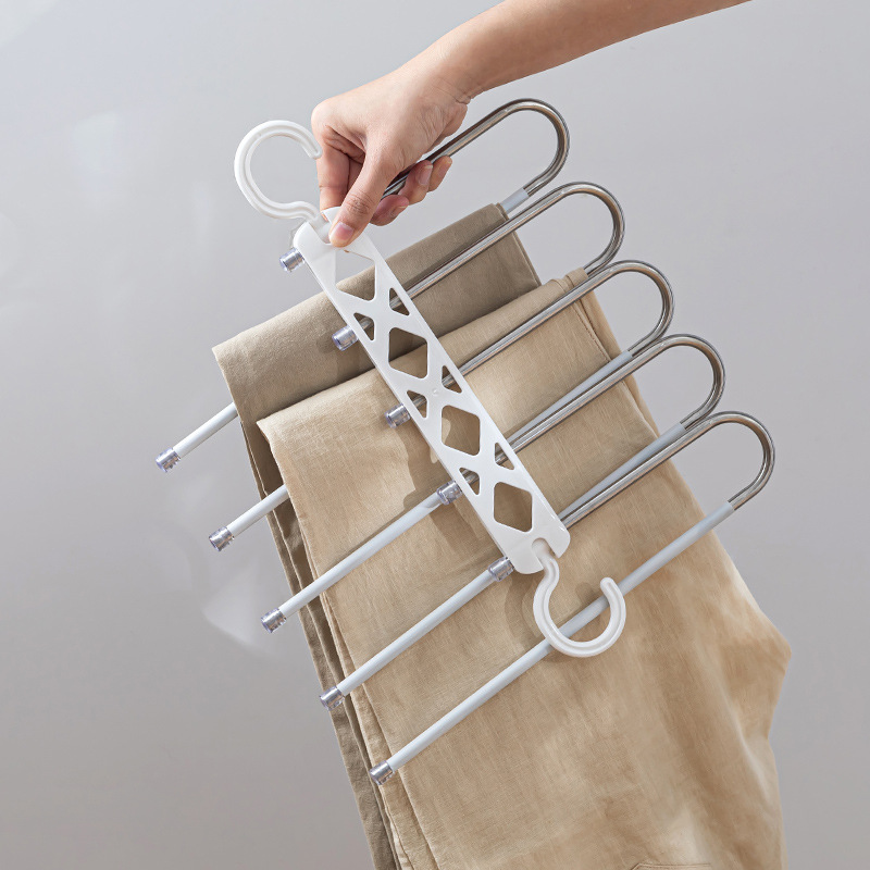 无痕伸缩折叠白底实物图