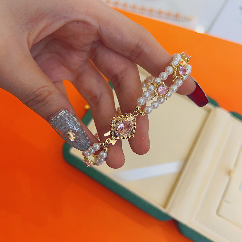New niche design copper-plated real gold diamond-shaped pin socket bracelet necklace link clasp DIY accessory Application Scenario