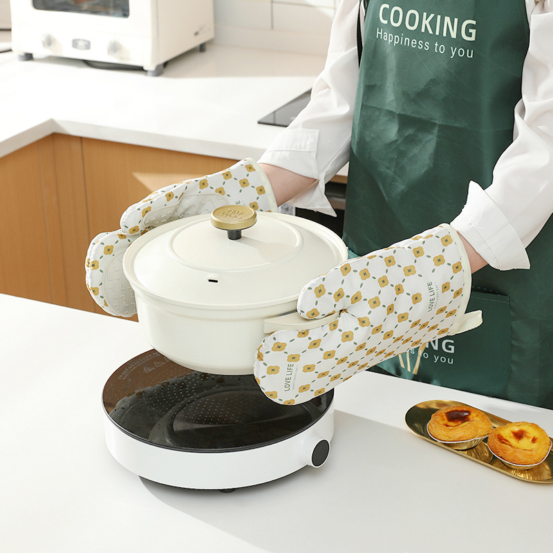 防烫烤箱用隔热手套加厚微波炉专用硅胶防滑耐高温烘焙烘培厨房详情图2