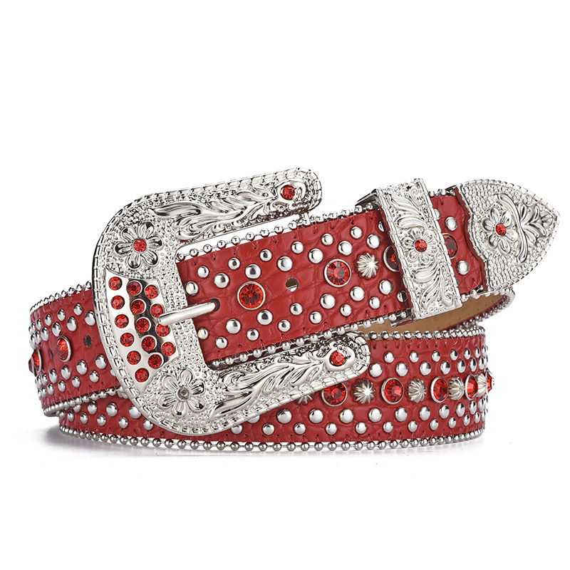 Rhinestone Belt Women Y2k Wind Wide Belt Decorated European And American Fashion Personality Diamond-Encrusted Jeans With A Sense Of Matching Design Application Scenario