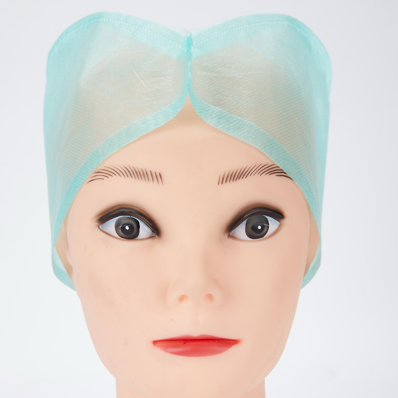 无纺布帽护士帽 SMS系带加厚蓝色一次性PP护士帽机制帽详情图2