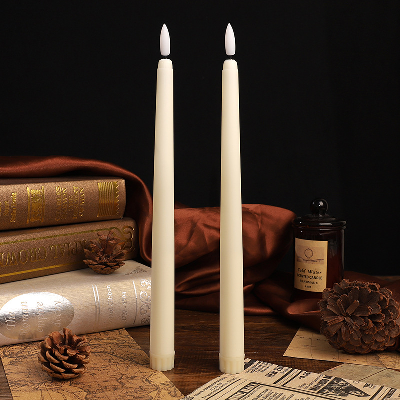 European Castle Style Remote Control Long Pole Candle Wedding Restaurant Decoration Led Electronic Candle Halloween Props