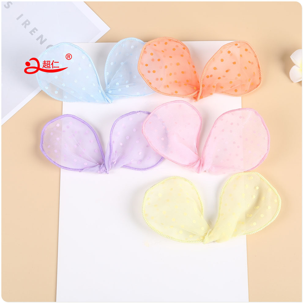 Hand-Made Bow Japanese And Korean Style Hair Accessories Gift Clothing Accessories New Solid Color Polka Dot Ear Bow Can Be Produced