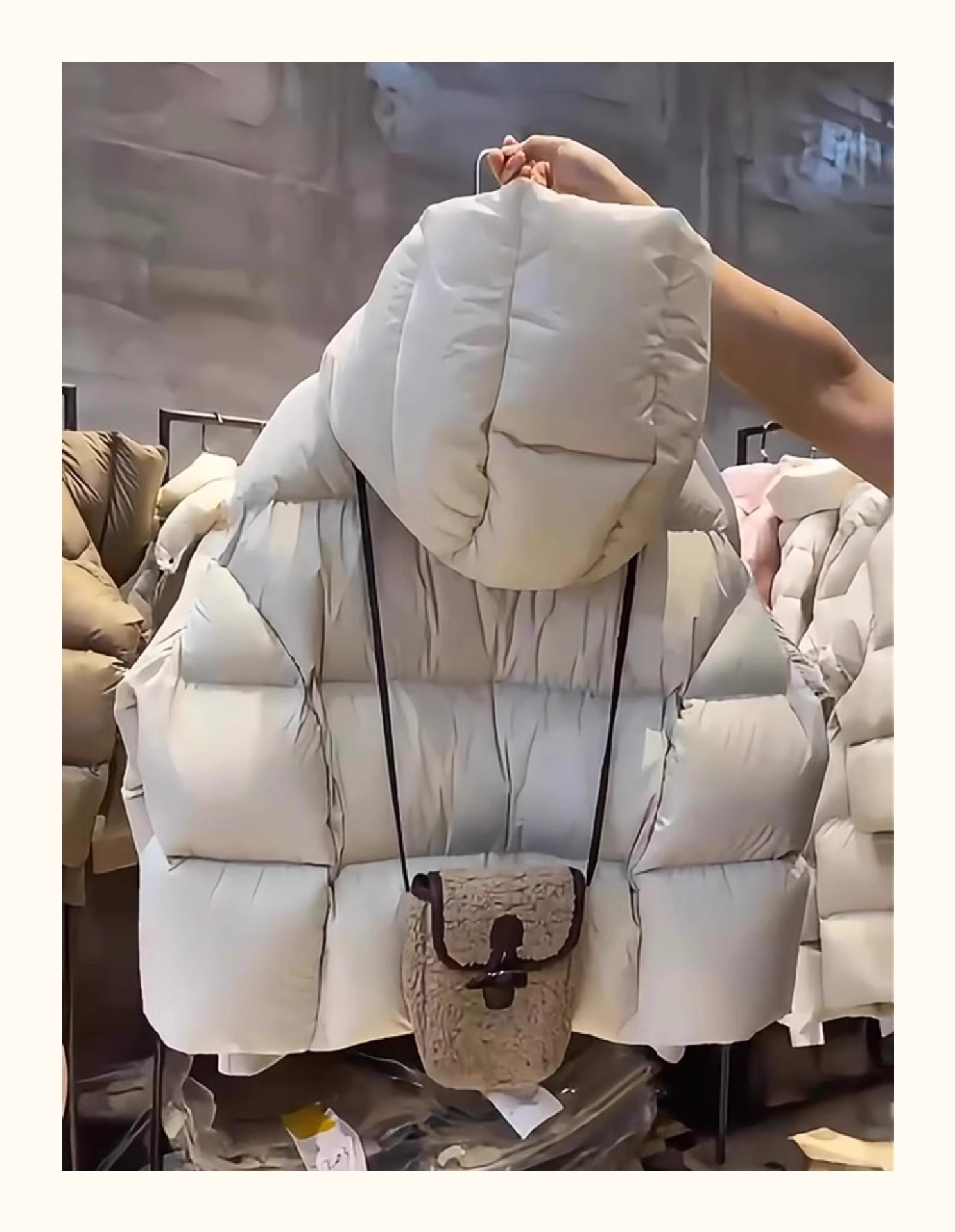 White duck down jacket for women with a high-end winter feel, high down filling short thickened duck down jacket for women, workwear down jacket pic 18