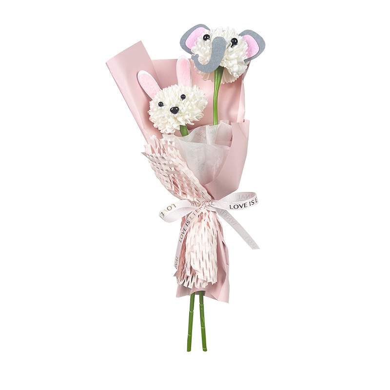 纸包铁丝/香皂花/花泥/鲜花永生花/花束铁丝白底实物图