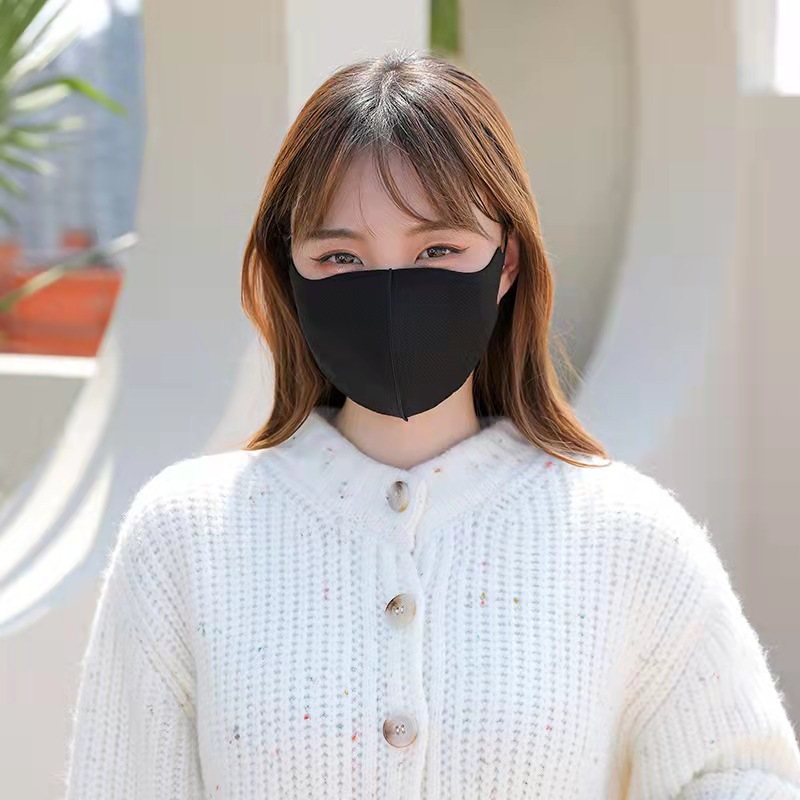 Protección contra el frío y el calor japonés 3d adulto negro máscara de calor lavable tridimensional embalaje individual máscara de protección Specification image