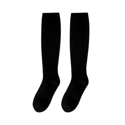HENNY RUE 2021 Segmented Pressure Slimming Leica Cotton Calf Socks Item Picture
