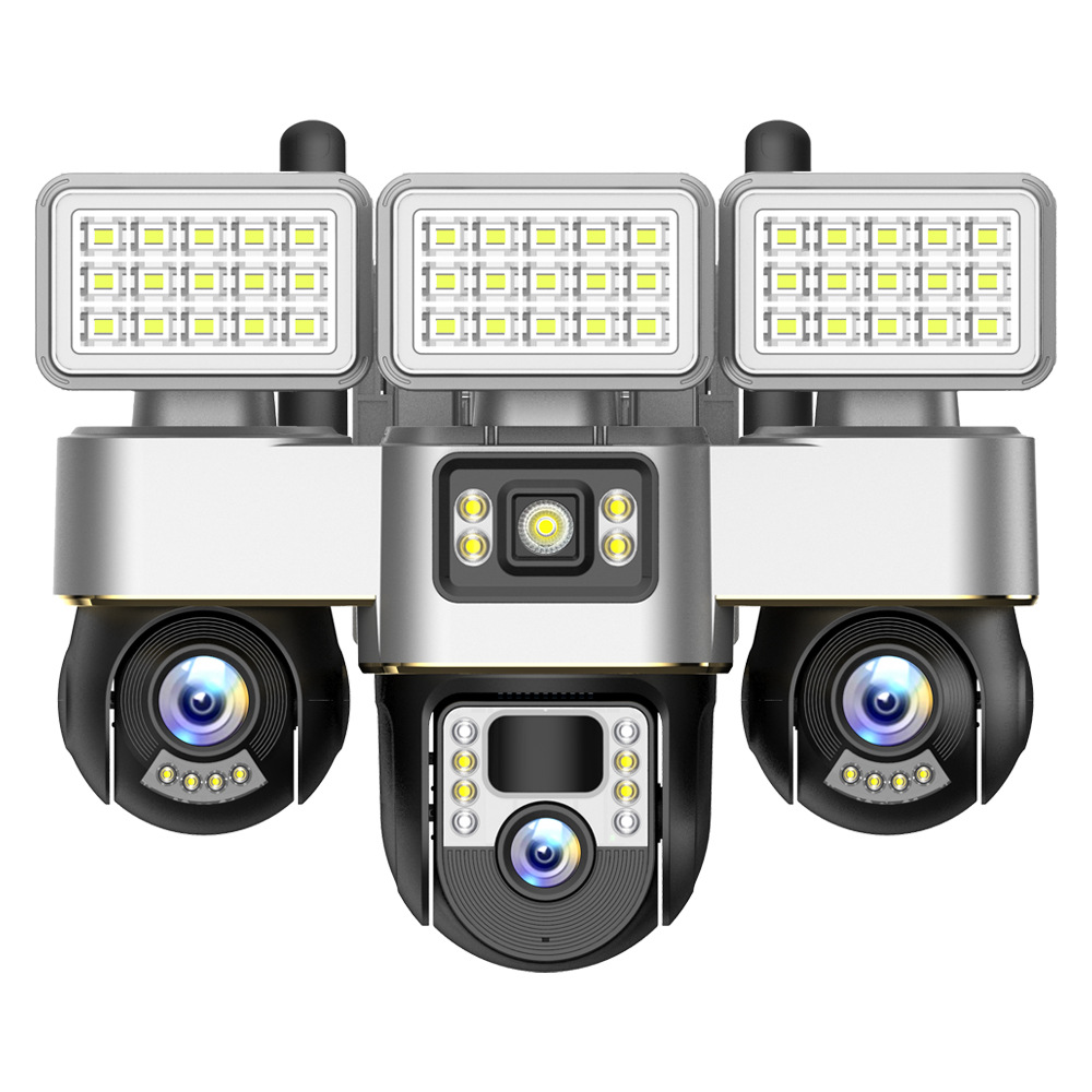 Direct sales from the manufacturer of solar-powered 4G wireless camera, low-power outdoor monitoring three-gimbal three-screen all-in-one machine Application Scenario