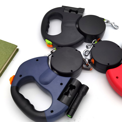 Pet Automatic Retractable Leash One Tow Two Double Rope Dog Leash Dog Chain Tractor Pet Supplies Wholesale details Picture