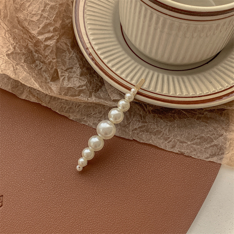 Pearl hair clips, bangs, forehead hair clippers, bb clips, popular one-line hair clips, 2022 new style clip headwear pic 40