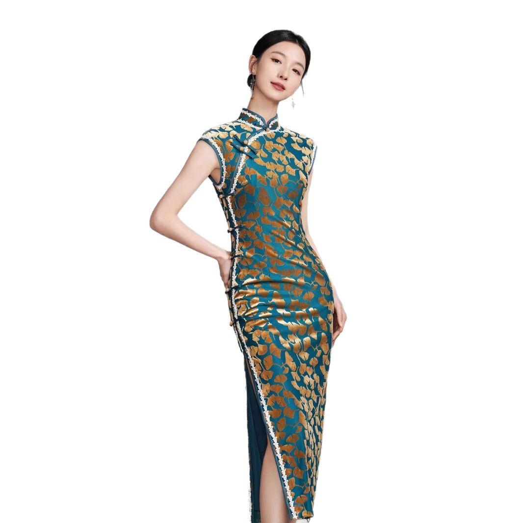 A new style of sleeveless velvet cheongsam with a retro Chinese style of the Republic of China era, suitable for women's daily wear in the summer of 2025 Item Picture