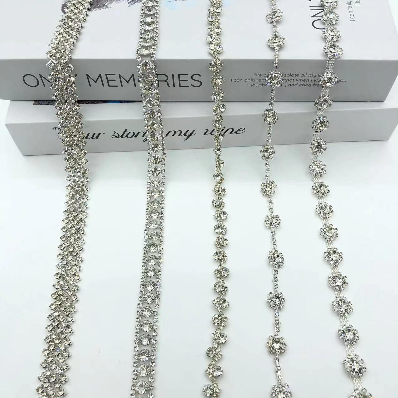 Welding Heavy Industry Chain Rhinestone Fancy Claw Chain Shoulder Strap Diy Clothing Accessories Dress Wedding Headwear Accessories