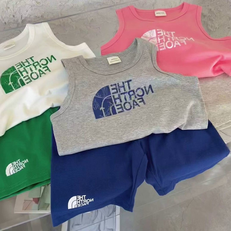 Children's Set 2022 Summer Edition: Sleeveless T-shirt for boys and Girls, two-piece vest and shorts for kids details Picture