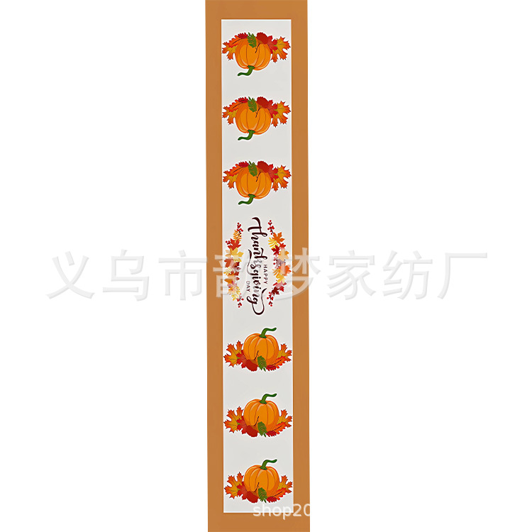 2024 Cross-border Amazon new table flag restaurant supplies Thanksgiving plaid letter tablecloth autumn factory direct sales Item Picture